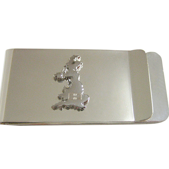 Britain money map hi-res stock photography and images - Alamy Great Britain Map Shape and Flag Design Money Clip